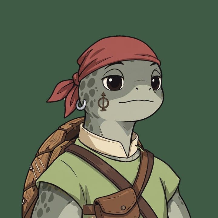 An outlaw in a bandana carrying a coin pouch
