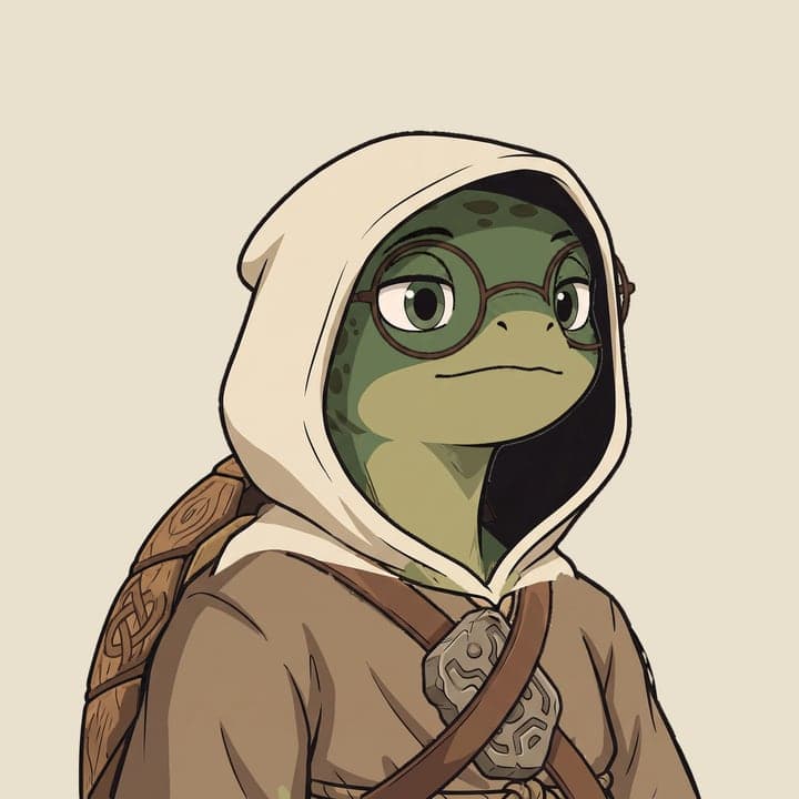 A friar in a hood carrying an ancient relic